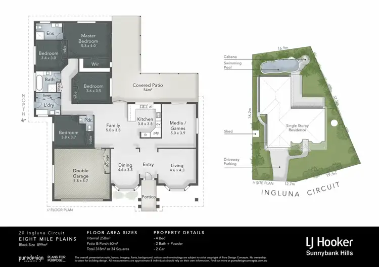 Floorplan of Homely house listing, 20 Ingluna Circuit, Eight Mile Plains QLD 4113