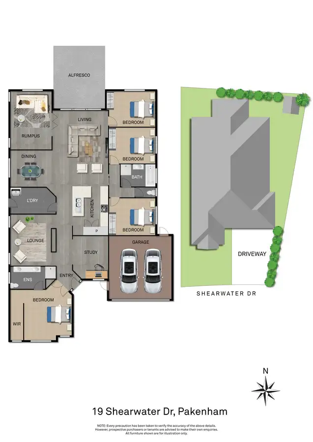 Floorplan of Homely house listing, 19 Shearwater Drive, Pakenham VIC 3810