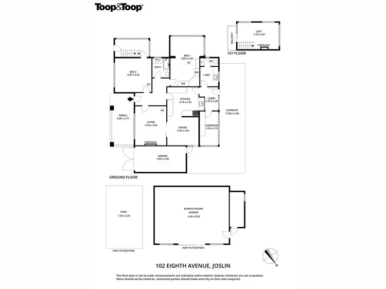 Floorplan of Homely house listing, 102 Eighth Avenue, Joslin SA 5070
