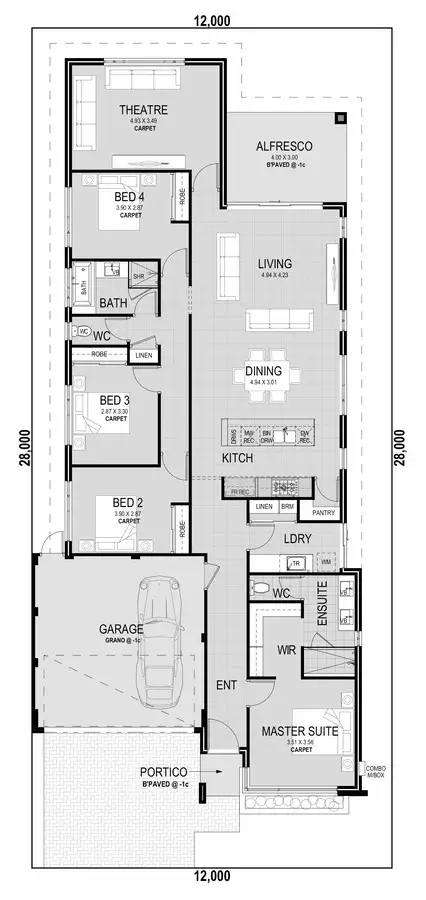 Floorplan of Homely house listing, 15 Cosmic Rise, Landsdale WA 6065