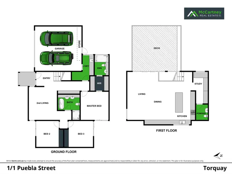 Floorplan of Homely townhouse listing, 1/1 Puebla Street, Torquay VIC 3228