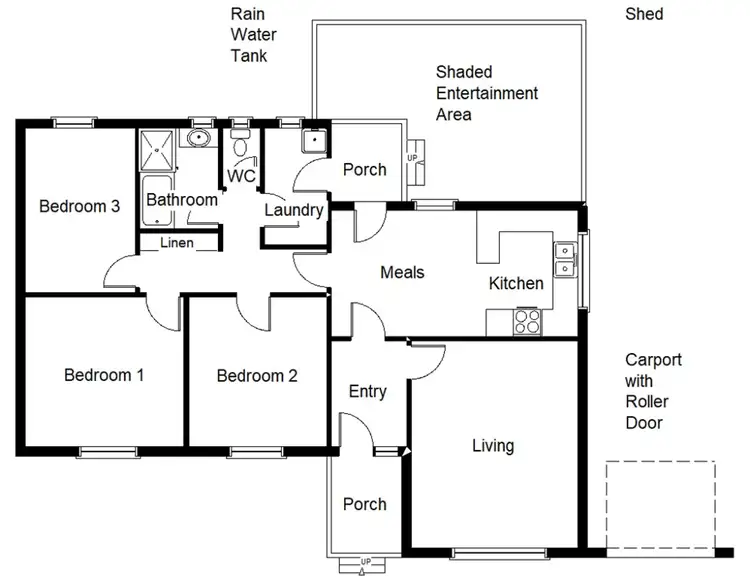 Floorplan of Homely house listing, 43 Hurcombe Crescent, Port Augusta West SA 5700