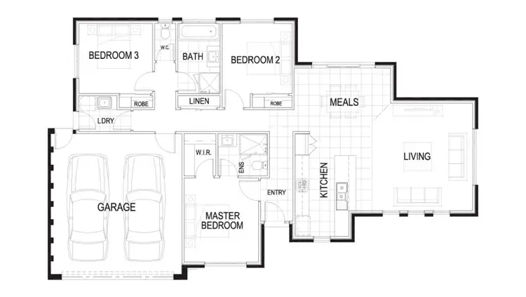 Floorplan of Homely house listing, 102 Giot Drive, Wendouree VIC 3355