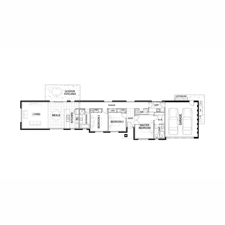 Floorplan of Homely house listing, 60 Giot Drive, Wendouree VIC 3355