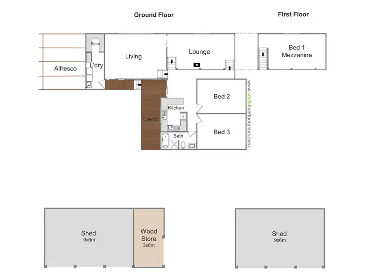 Floorplan of Homely rural property listing, 1310 Old Tolmie Road, Tolmie VIC 3723