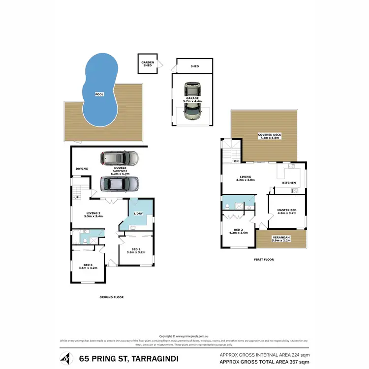 Floorplan of Homely house listing, 65 Pring Street, Tarragindi QLD 4121