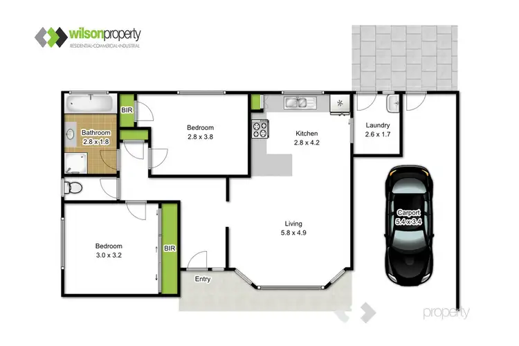 Floorplan of Homely apartment listing, 2/33 Strathcole Drive, Traralgon VIC 3844