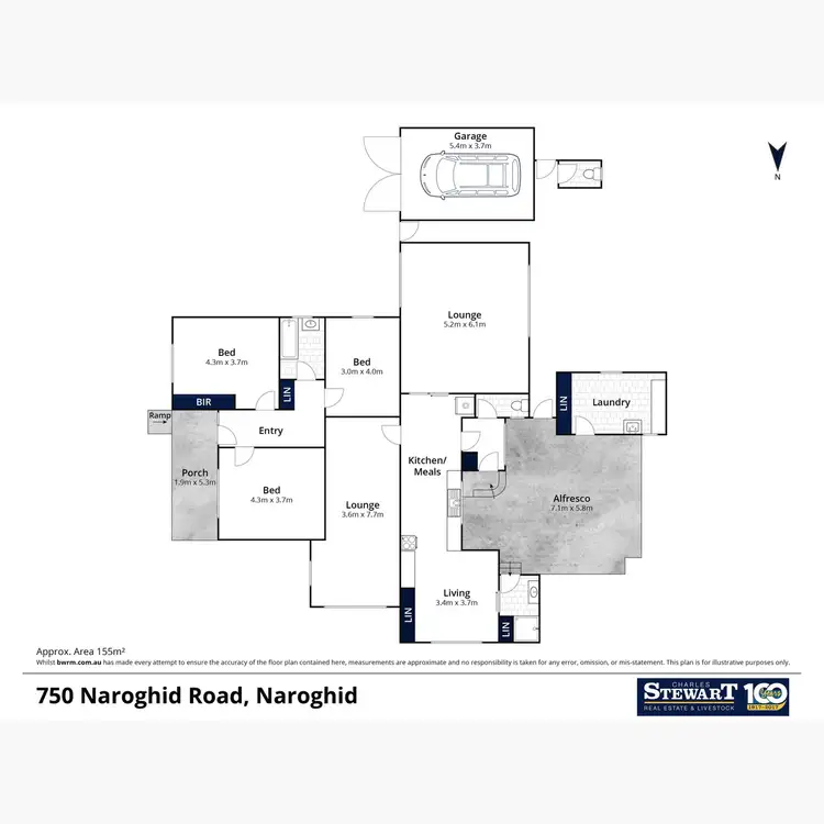 Floorplan of Homely rural property listing, 750 Naroghid Road, Naroghid VIC 3266