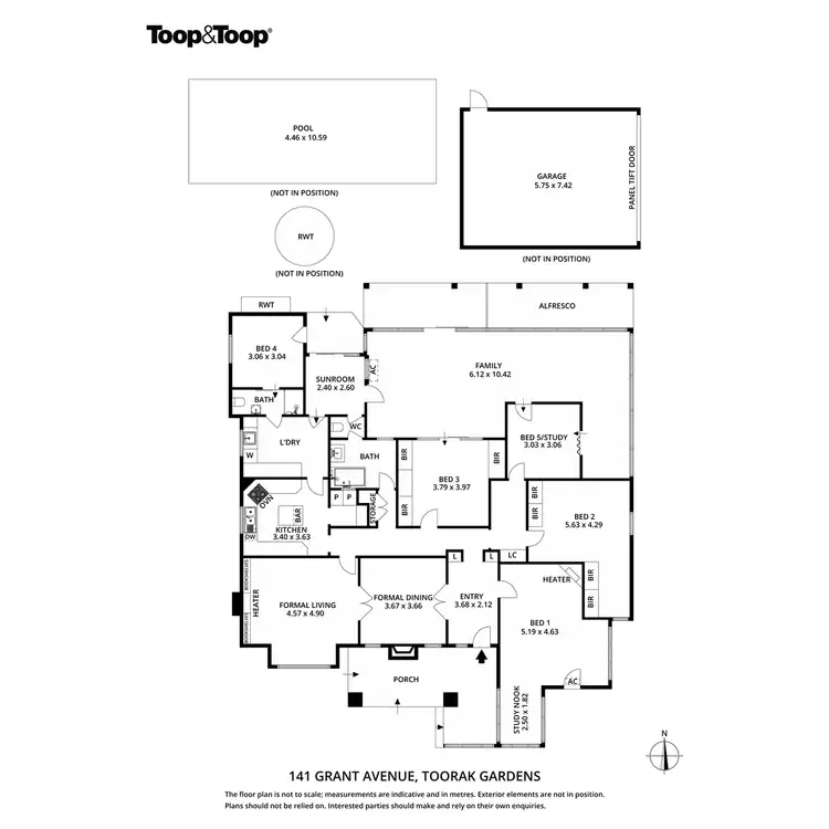Floorplan of Homely house listing, 141 Grant Avenue, Toorak Gardens SA 5065
