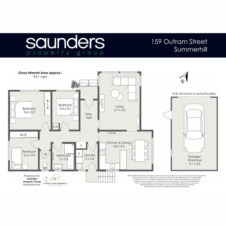 Floorplan of Homely house listing, 159 Outram Street, Summerhill TAS 7250