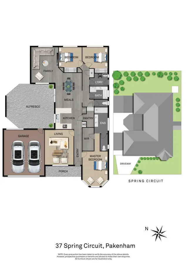 Floorplan of Homely house listing, 37 Spring Circuit, Pakenham VIC 3810