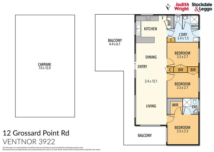 Floorplan of Homely house listing, 12 Grossard Point Road, Ventnor VIC 3922