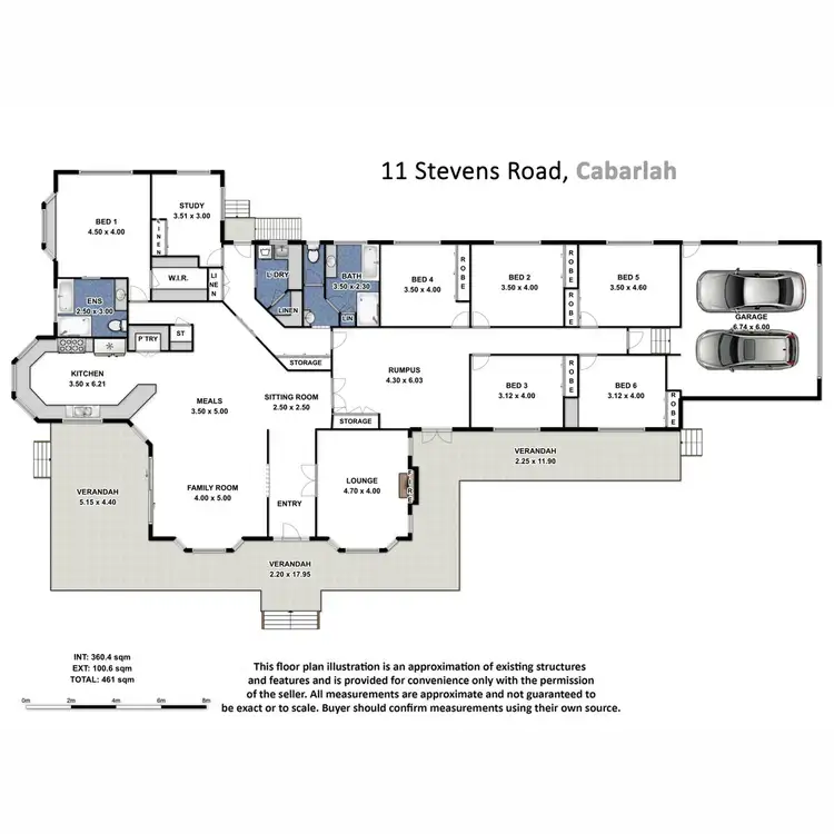 Floorplan of Homely rural property listing, 11 Stevens Road, Cabarlah QLD 4352