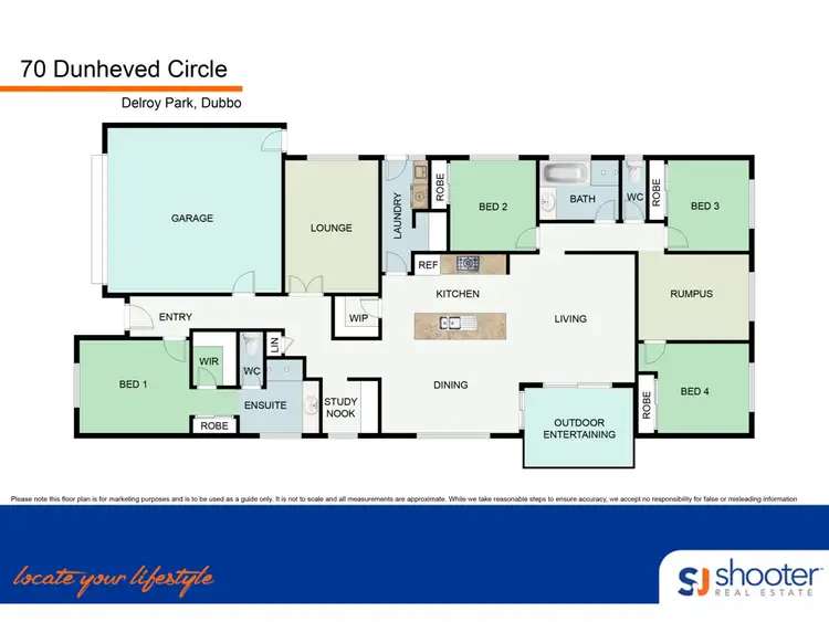 Floorplan of Homely house listing, 70 Dunheved Circle, Dubbo NSW 2830