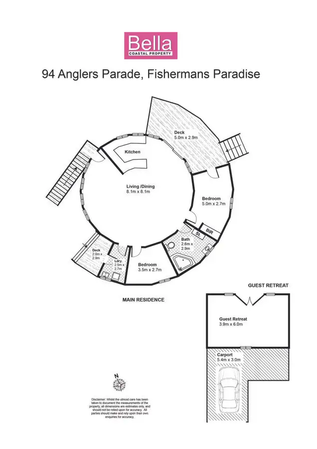 Floorplan of Homely house listing, 94 Anglers Parade, Fishermans Paradise NSW 2539