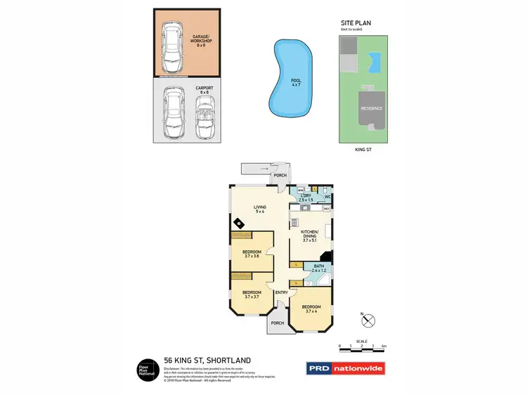 Floorplan of Homely house listing, 56 King Street, Shortland NSW 2307