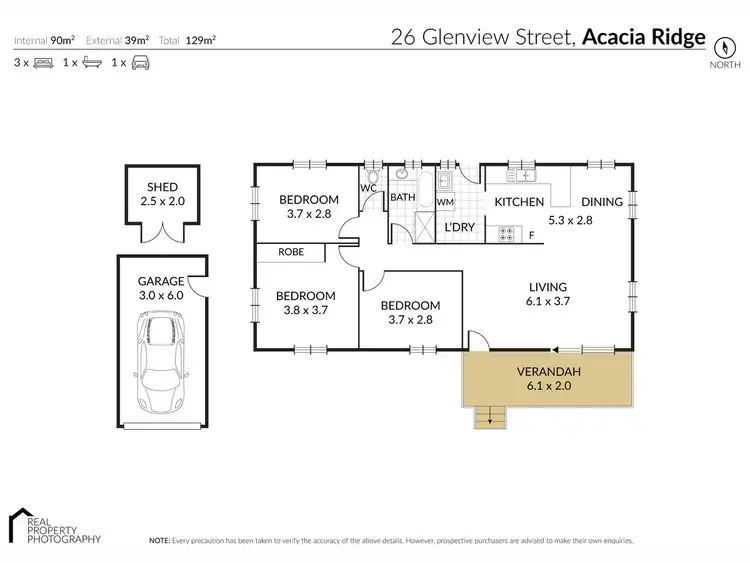 Floorplan of Homely house listing, 26 Glenview Street, Acacia Ridge QLD 4110