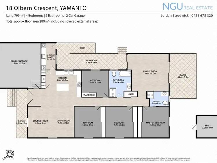 Floorplan of Homely house listing, 18 Olbern Crescent, Yamanto QLD 4305
