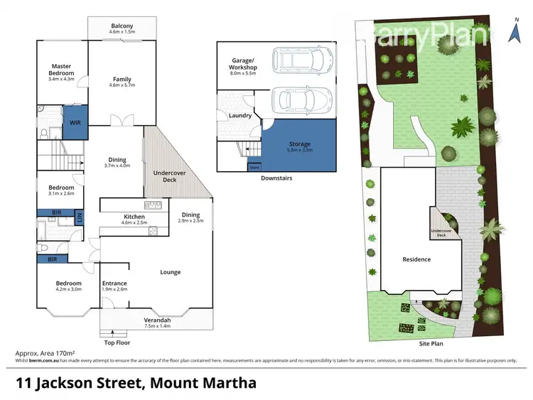 Floorplan of Homely house listing, 11 Jackson Street, Mount Martha VIC 3934