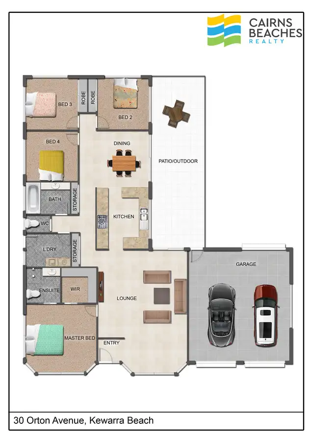 Floorplan of Homely house listing, 30 Orton Avenue, Kewarra Beach QLD 4879