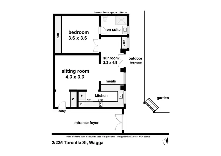 Floorplan of Homely apartment listing, 2/225 Tarcutta Street, Wagga Wagga NSW 2650