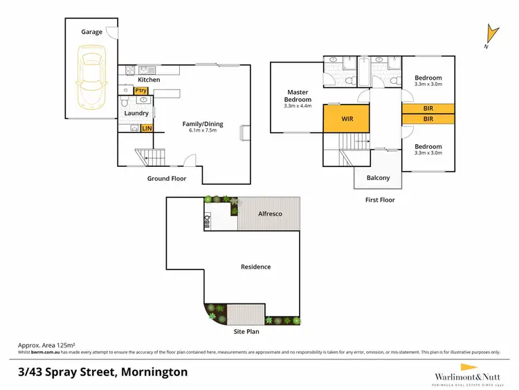 Floorplan of Homely townhouse listing, 3/43 Spray Street, Mornington VIC 3931