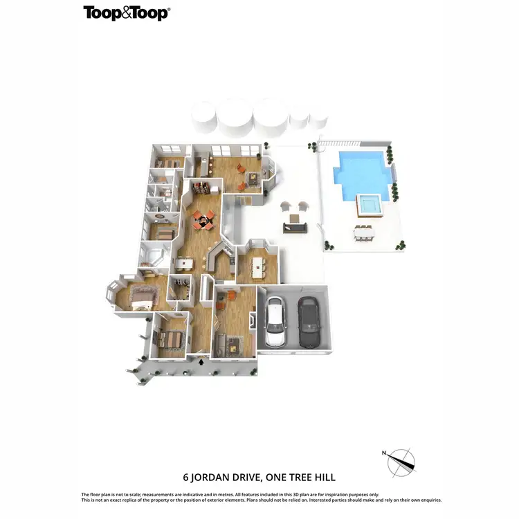 Floorplan of Homely house listing, 6 Jordan Drive, One Tree Hill SA 5114