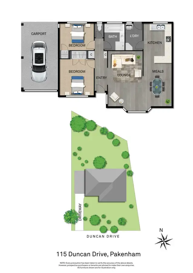 Floorplan of Homely house listing, 115 Duncan Drive, Pakenham VIC 3810