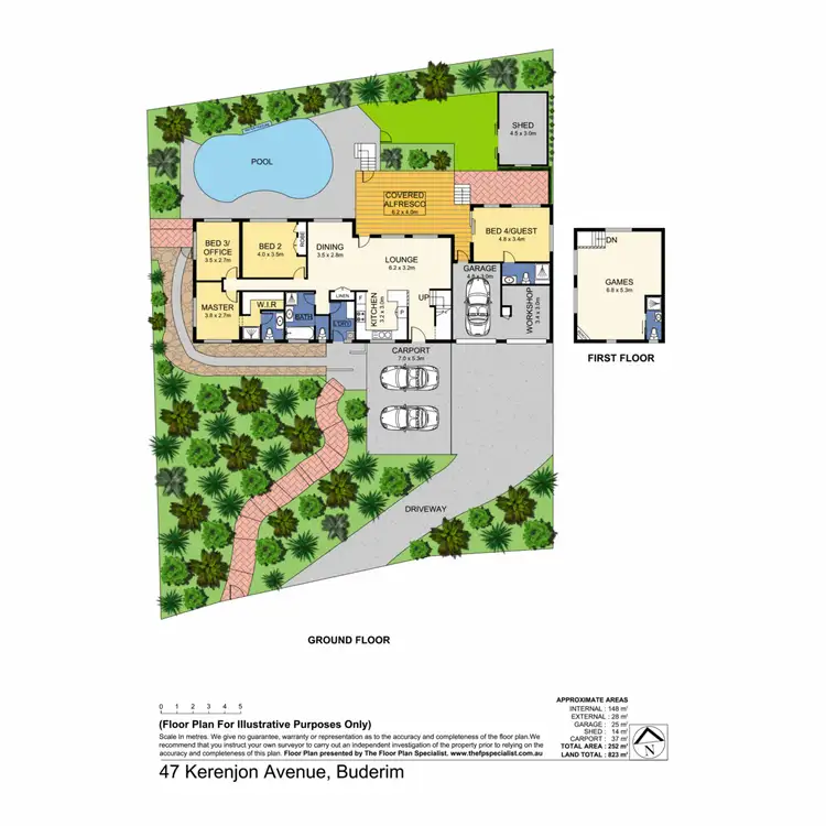 Floorplan of Homely house listing, 47 Kerenjon Avenue, Buderim QLD 4556
