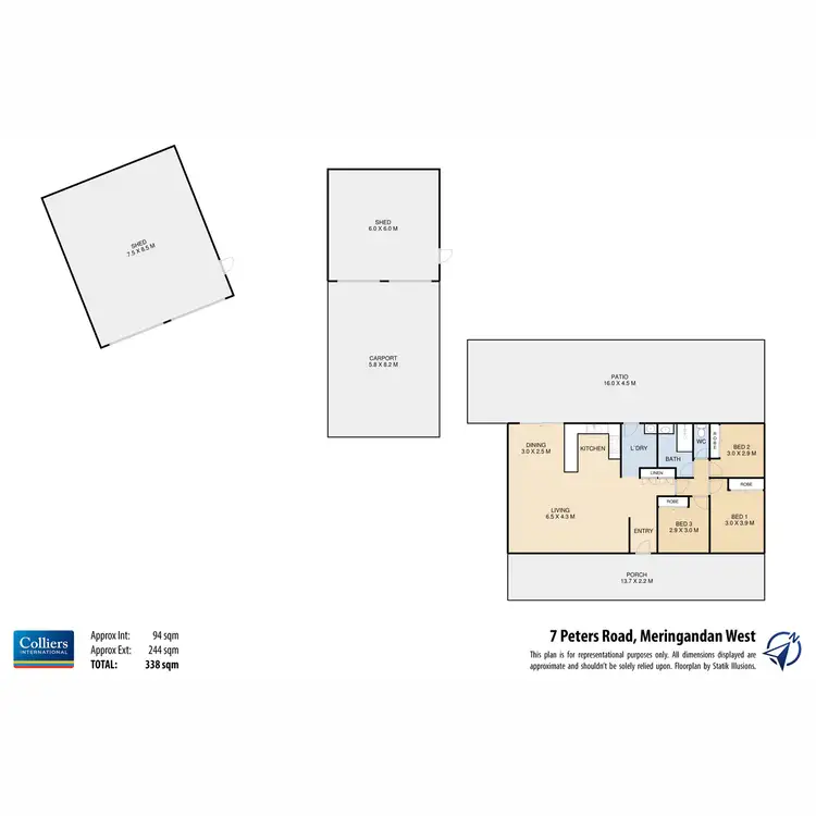 Floorplan of Homely house listing, 7 Peters Road, Meringandan West QLD 4352