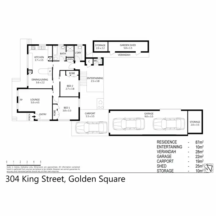 Floorplan of Homely house listing, 304 King Street, Golden Square VIC 3555