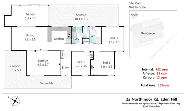 Floorplan of Homely house listing, 2A Northmoor Road, Eden Hill WA 6054