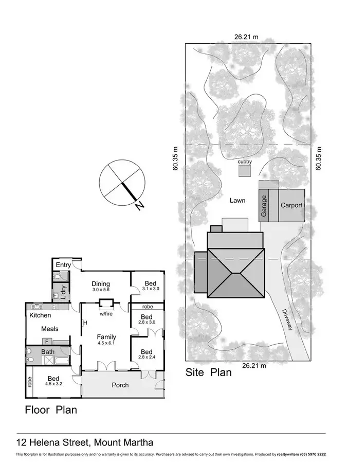 Floorplan of Homely house listing, 12 Helena Street, Mount Martha VIC 3934