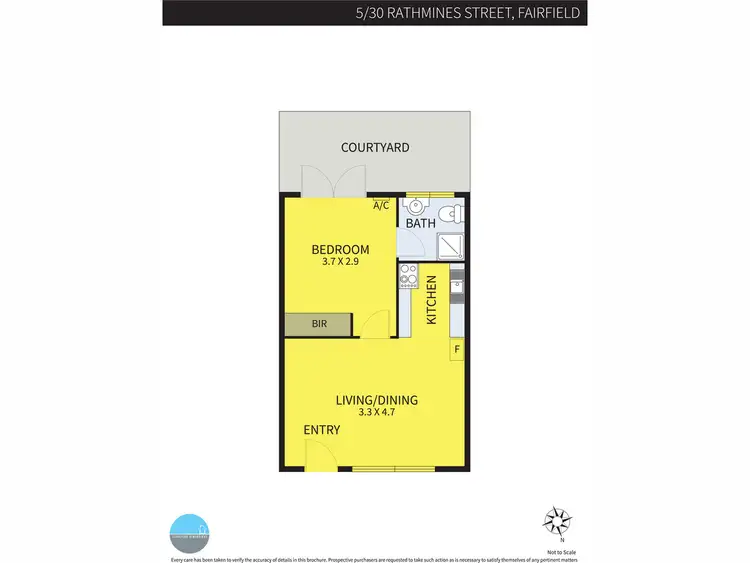 Floorplan of Homely apartment listing, 5/30 Rathmines Street, Fairfield VIC 3078