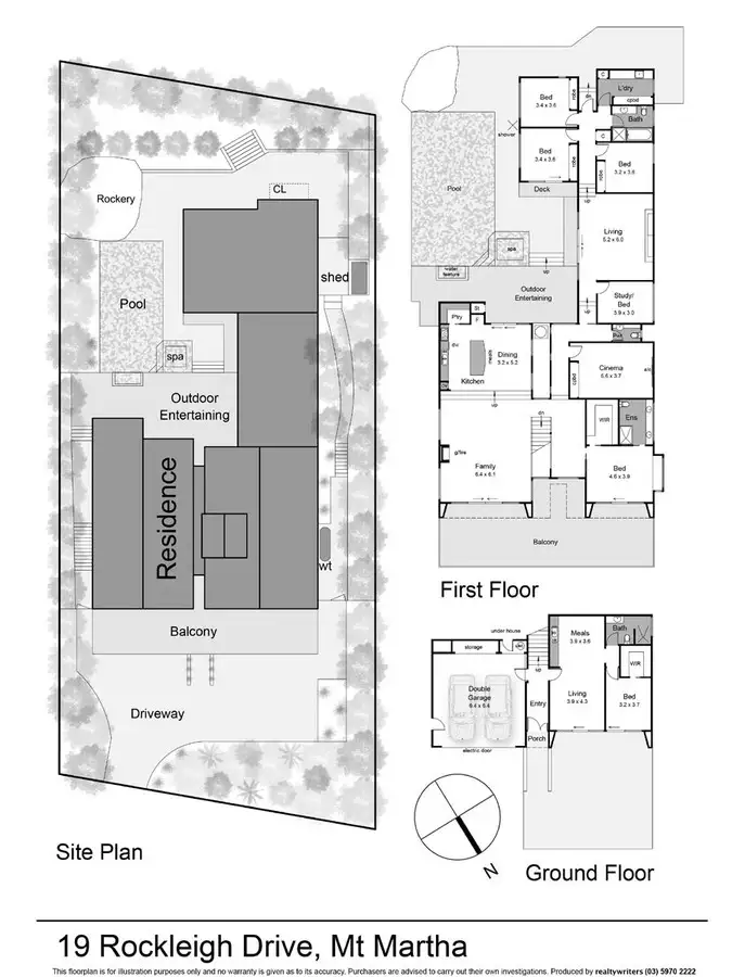 Floorplan of Homely house listing, 19 Rockleigh Drive, Mount Martha VIC 3934