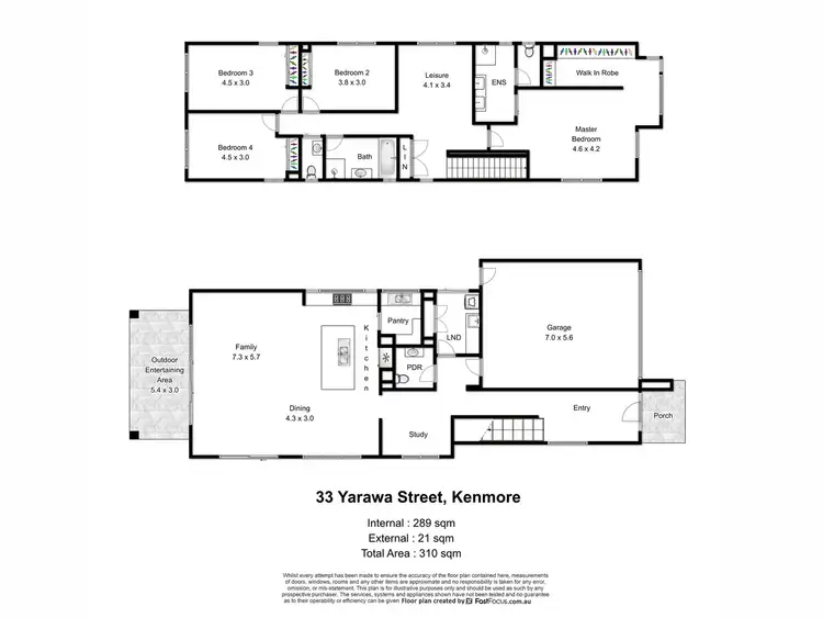 Floorplan of Homely house listing, 33 Yarawa Street, Kenmore QLD 4069