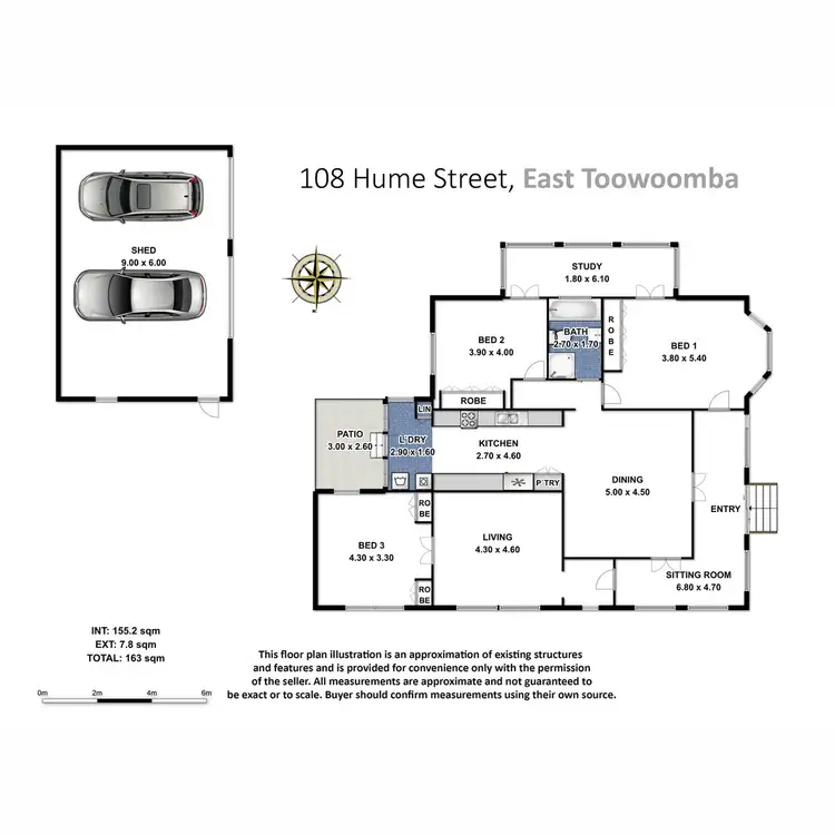 Floorplan of Homely house listing, 108 Hume Street, East Toowoomba QLD 4350