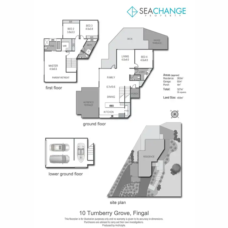 Floorplan of Homely house listing, 10 Turnberry Grove, Fingal VIC 3939