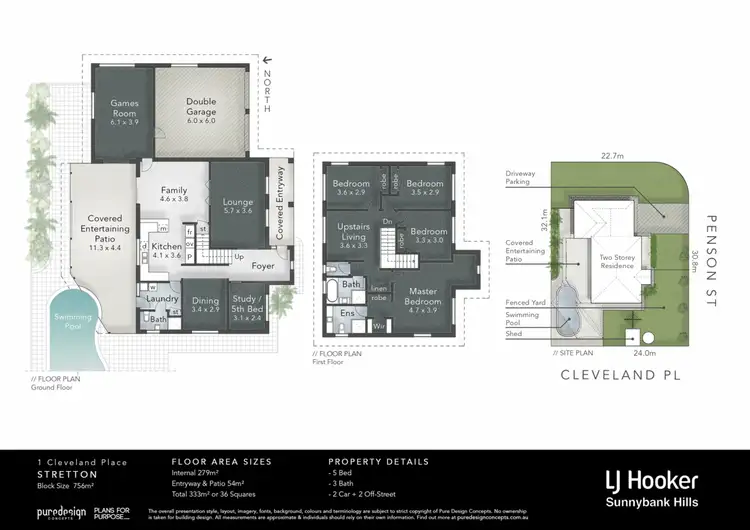 Floorplan of Homely house listing, 1 Cleveland Place, Stretton QLD 4116