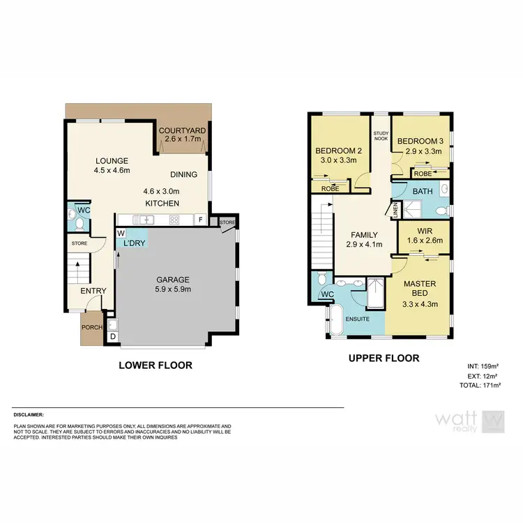 Floorplan of Homely townhouse listing, 84 Tasman Boulevard, Fitzgibbon QLD 4018