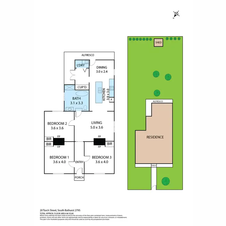 Floorplan of Homely house listing, 20 Torch Street, South Bathurst NSW 2795