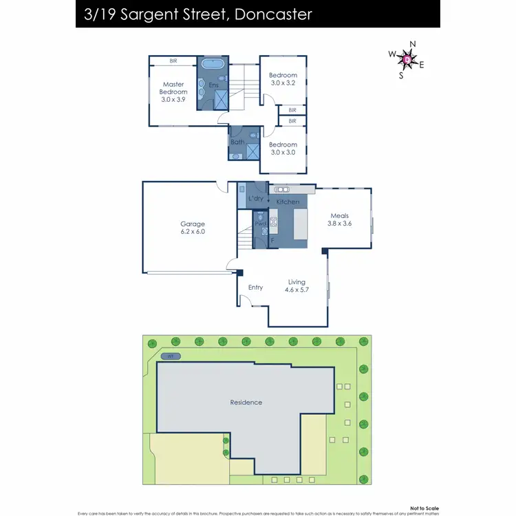 Floorplan of Homely townhouse listing, 3/19 Sargent Street, Doncaster VIC 3108