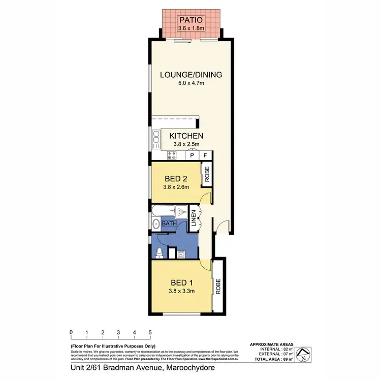 Floorplan of Homely apartment listing, 2/61 Bradman Avenue, Maroochydore QLD 4558