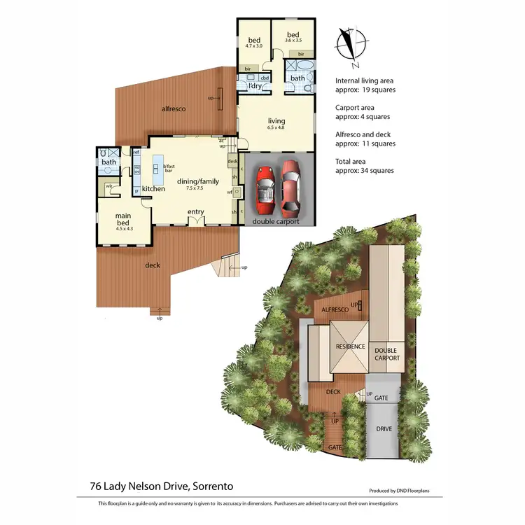 Floorplan of Homely house listing, 76 Lady Nelson Drive, Sorrento VIC 3943