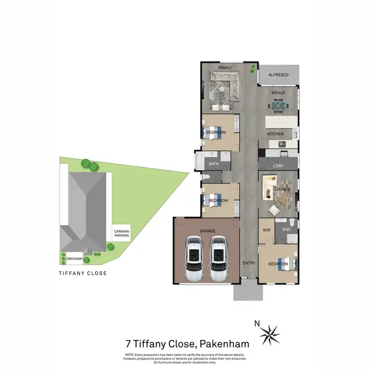 Floorplan of Homely house listing, 7 Tiffany Close, Pakenham VIC 3810