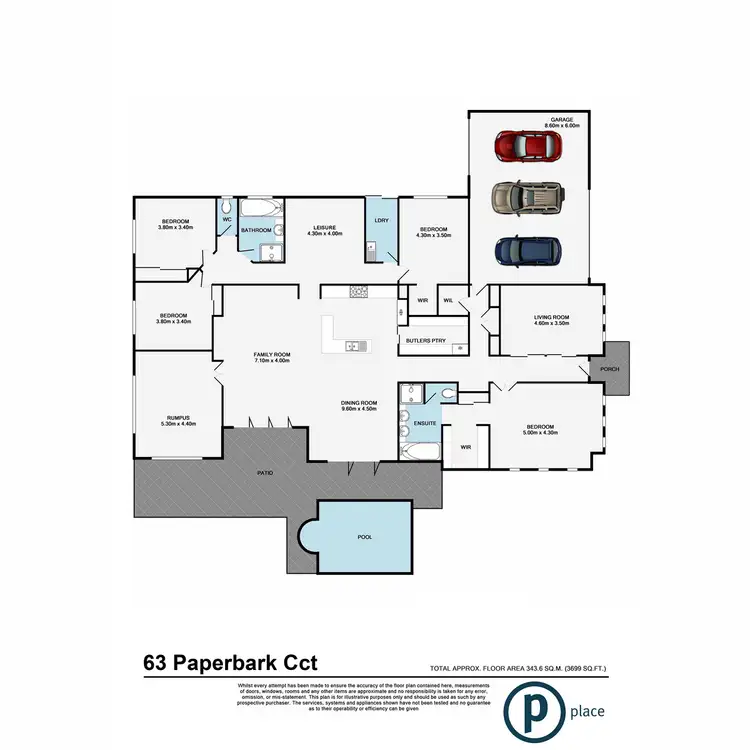 Floorplan of Homely house listing, 63 Paperbark Circuit, Moggill QLD 4070
