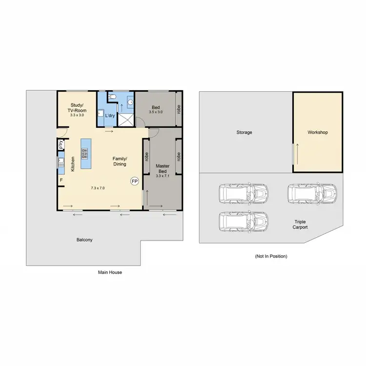 Floorplan of Homely house listing, 20 Matthew Street, Mccrae VIC 3938