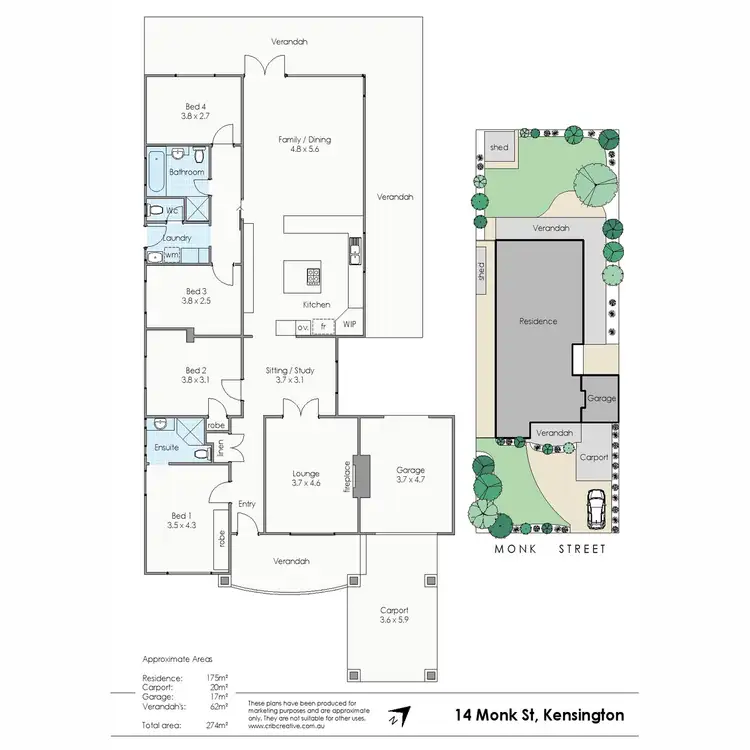 Floorplan of Homely house listing, 14 Monk Street, Kensington WA 6151