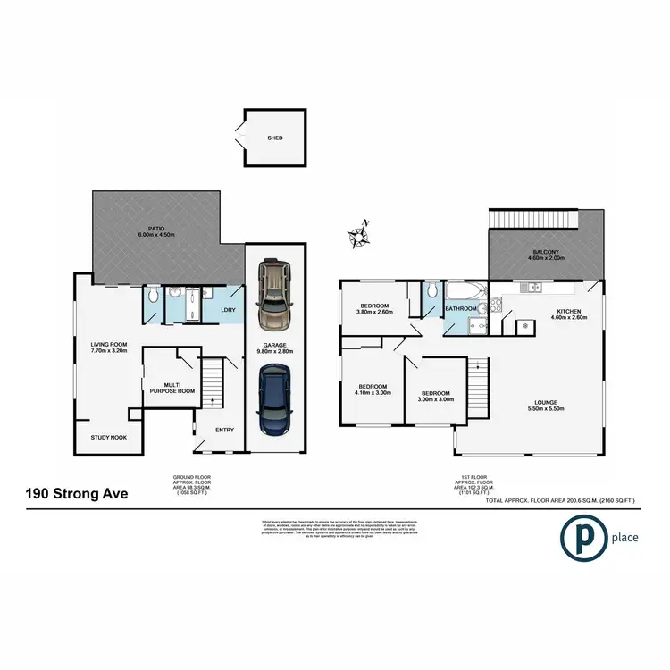Floorplan of Homely house listing, 190 Strong Avenue, Graceville QLD 4075