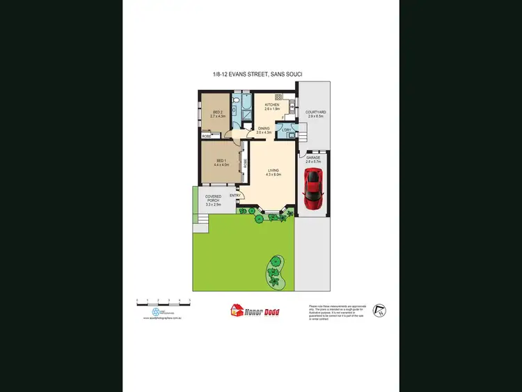 Floorplan of Homely villa listing, 1/8-12 Evans Street, Sans Souci NSW 2219